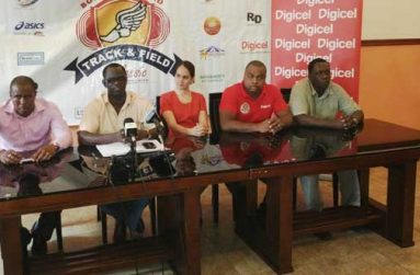 L-R:  Wartsila Contract Manager, Aaron Fraser, Boyce and Jefford's Chairman Colin Boyce, Ansa McAl Smalta Brand Manager Anjeta Hinds, Boyce and Jefford's co-Chairman, Edison Jefford, and Digicel Representative Gavin Hope