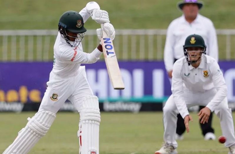 Mahmudul Hasan Joy batted for almost seven-and-a-half hours at Kingsmead, blunting the South Africa attack (AFP/Getty Image)