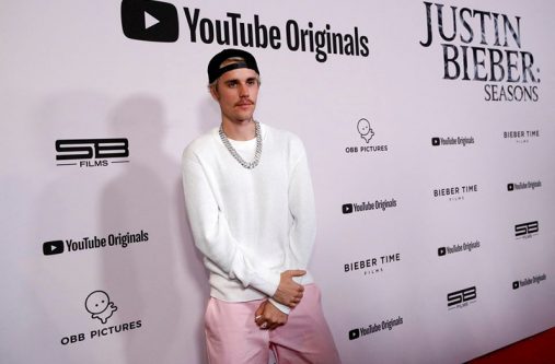 Singer Justin Bieber poses at the premiere for the documentary television series "Justin Bieber: Seasons" in Los Angeles, California, on January 27, 2020 (REUTERS/Mario Anzuoni)