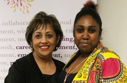 ‘Women of Kaieteur’ Director, Mala Bheem (right) and its Co-Founder, Roianne Nedd