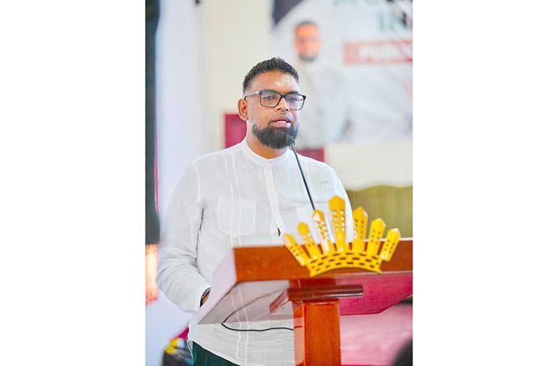 President Dr Irfaan Ali