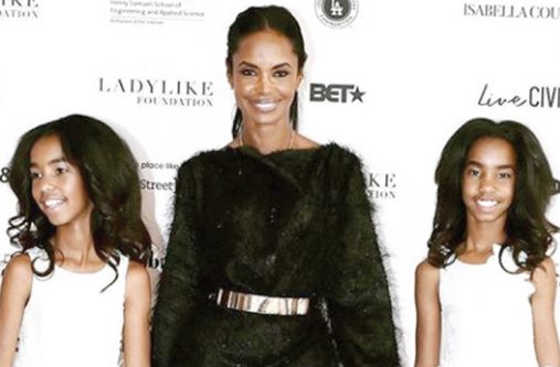 Kim Porter in happier times with her twin daughters (LOOP photo)