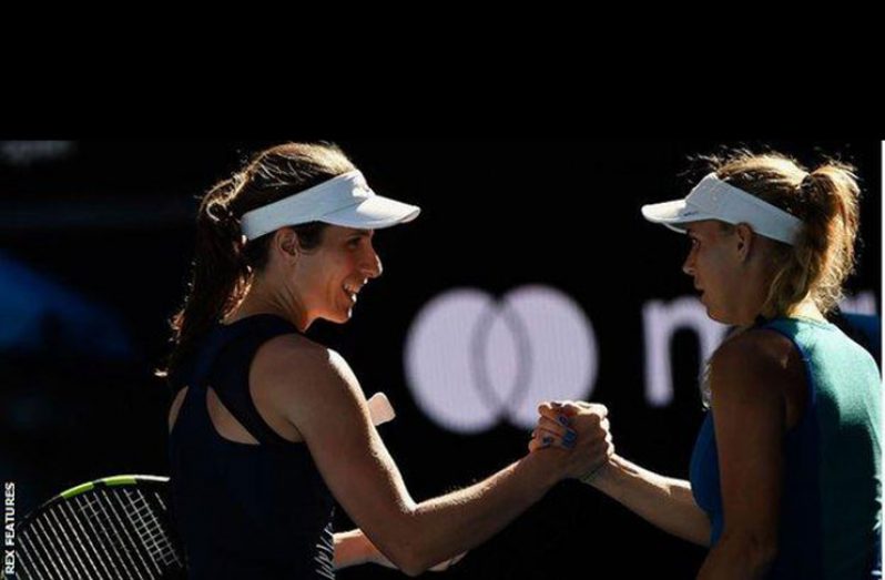 Johanna Konta only needed one hour 15 minutes to beat 17th seed Caroline Wozniacki