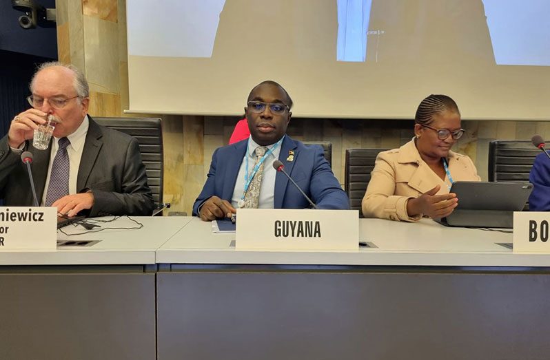 Minister within the Office of the Prime Minister with responsibility for Public Affairs, Kwame McCoy, at the opening of the WSIS 2022