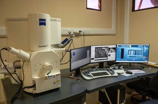 The Zeiss Scanning Electron Microscope (SEM) (Delano Williams photos)