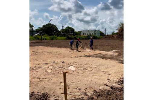 A section of the cleared land where Guyana’s first law school will be constructed