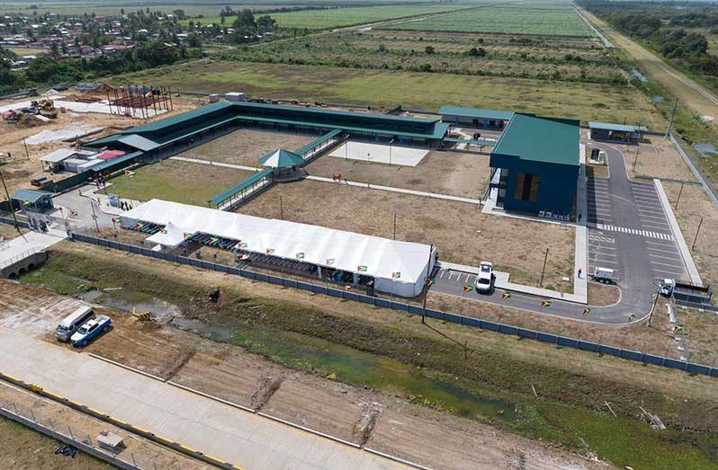 Aerial view of the newly commissioned US$120 million GTTCI campus at Port Mourant, which is positioned as a national hub for oil and gas technical workforce development