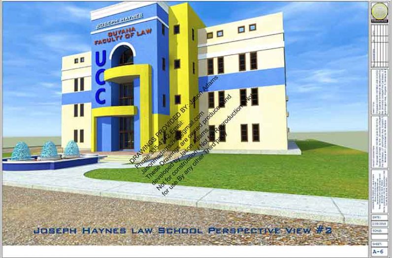 An artist’s impression of the proposed US$6M Joseph Haynes Law School