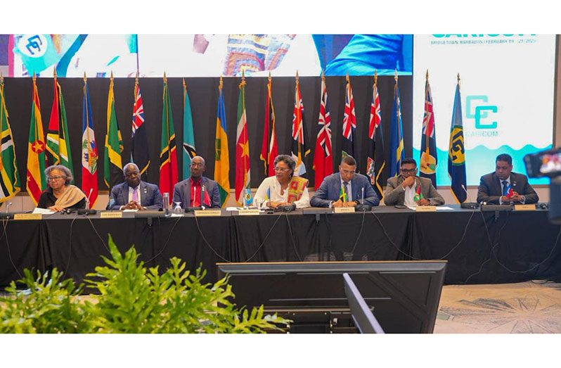 At the close of the 48th Caribbean Community (CARICOM) Summit on Friday, regional leaders united in their condemnation of the shooting of six Guyanese soldiers on the Cuyuni River earlier in the week (Office of the President photo)