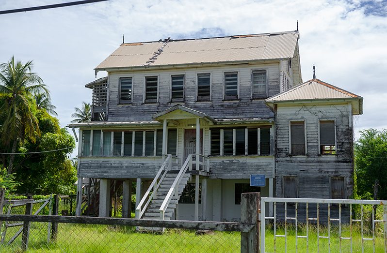 The building that currently houses the community library in Buxton/Friendship (Delano Williams photo)