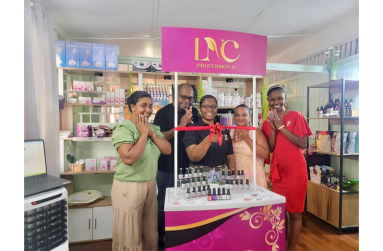 Launch of LNC Professional (Guyana) on September 7th, 2026, at Lexann Nail Creation. Leaders and supporters from the Women’s Chamber of Commerce and Industry Guyana (WCCIG) at the ribbon-cutting ceremony (Theon Alleyne)