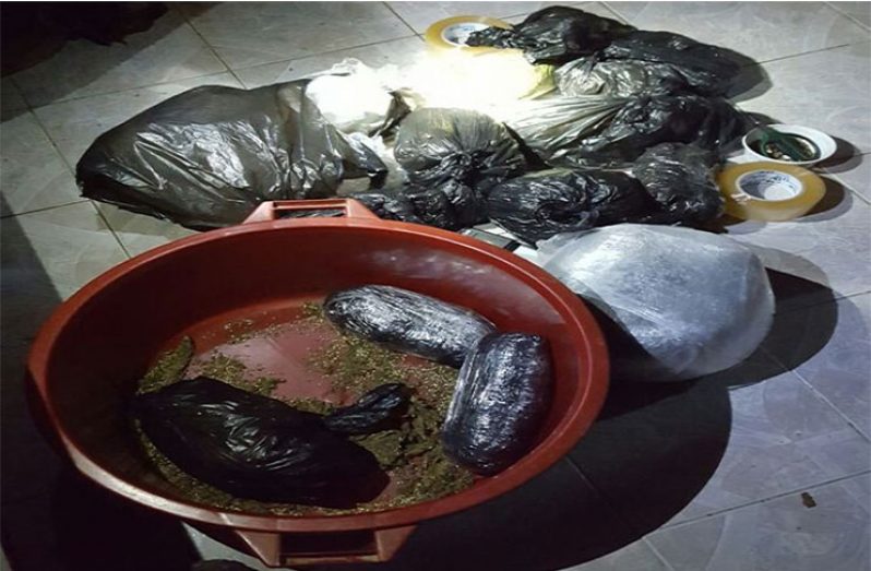 Marijuana found at Fort Ordinance Housing Scheme, East Canje, Berbice