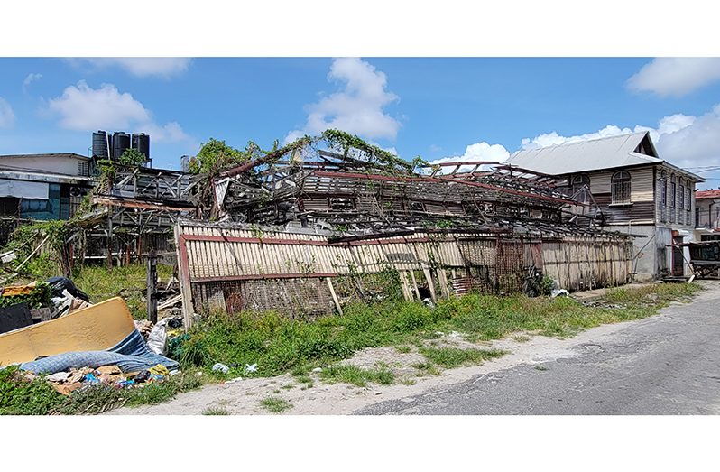 The dilapidated section of the Kitty Market (Adrian Narine photo)
