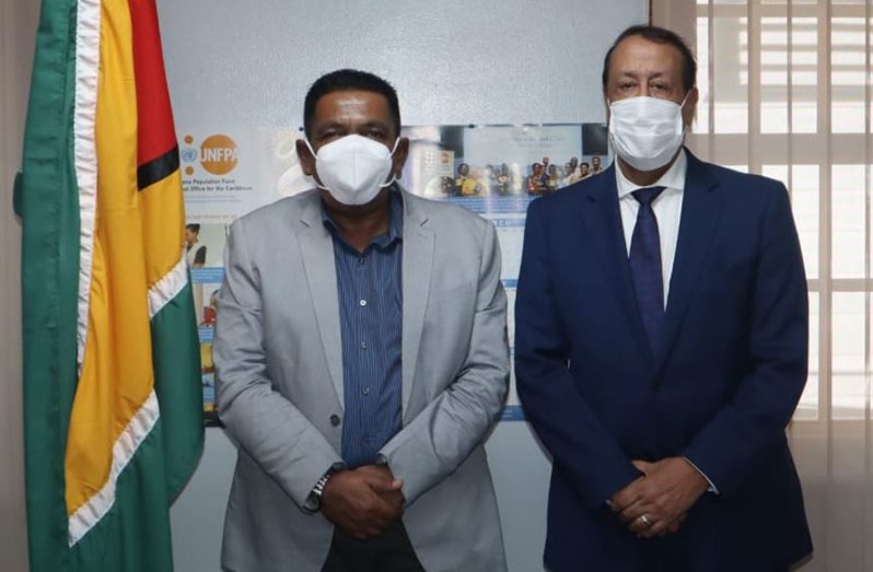 Agriculture Minister Zulfikar Mustapha with Ambassador M. Mostapha Mouahhidi from the Kingdom of Morocco