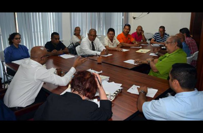 Opposition Leader Dr Bharrat Jagdeo on Tuesday met with civil society groups as part of the consultation process with regard to the submission of a further six names from which the Chairperson of the Guyana Elections Commission (GECOM) is to be selected (PPP photo)