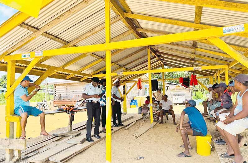 The GPF carried out a widespread repainting exercise of pedestrian crossings at schools and public roads and traffic ranks also conducted road lectures