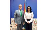 Minister of Education, Sonia Parag, on Monday, received a courtesy visit from His Excellency Ernesto Torres Pereyra, Ambassador of the Dominican Republic to Guyana. The Ambassador was accompanied by Counsellor Joel Encarnación Bernabel. The visit provided an opportunity for cordial discussions and continued engagement, reaffirming the friendly relations between Guyana and the Dominican Republic (Ministry of Education photos)