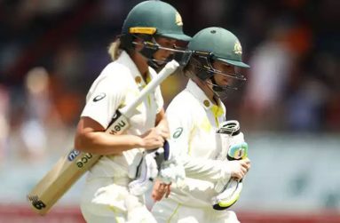 Meg Lanning (93) and Haynes (86) powered Australia on day one
