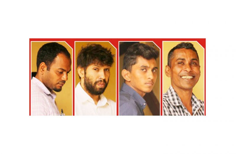 From left: Sherwin De Abreu, Stephen Vieira, Nazim Gafoor and Tazim Gafoor.