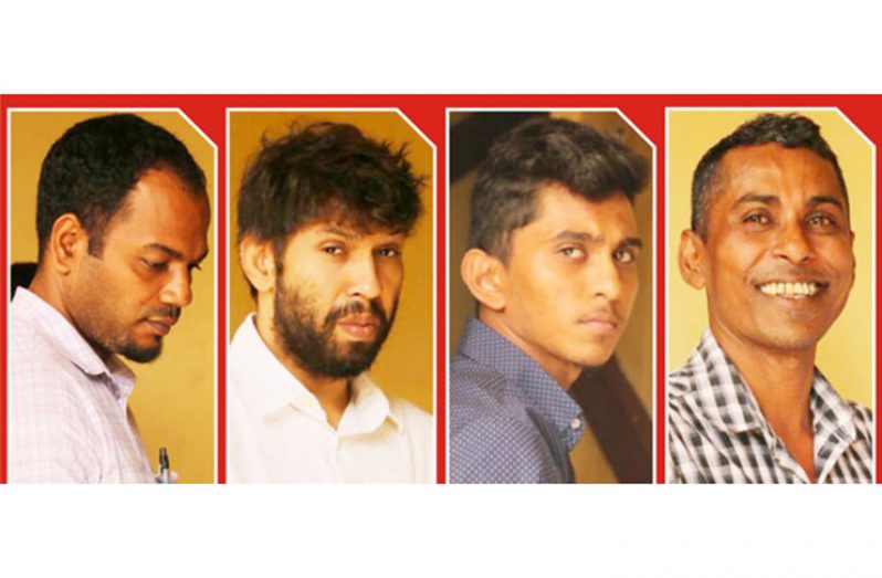From left: Sherwayne De Abreu, Stephen Vieira, Nazim Gafoor and Tazim Gafoor