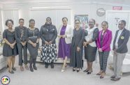 Minister of Human Services and Social Security, Dr Vindhya Persaud, with Magistrate Shivani Lalaram, members of the judiciary and staff of CPA and SO&DVPU