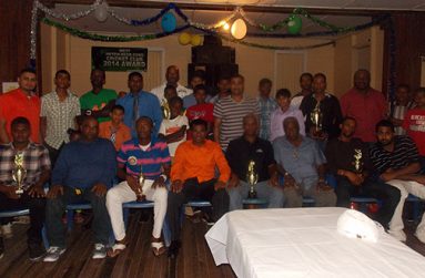 Awardees and club members of the Meten-Meer-Zorg Cricket Club