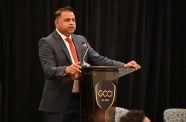 Minister of Public Utilities and Aviation Deodat Indar during the Georgetown Chamber of Commerce and Industry’s Energy Luncheon (GCCI photo)
