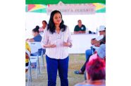 Minister Dr Vindhya Persaud in Kwakwani, Region 10