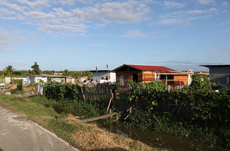 Some of the structures which will be removed to accommodate the new water treatment plant