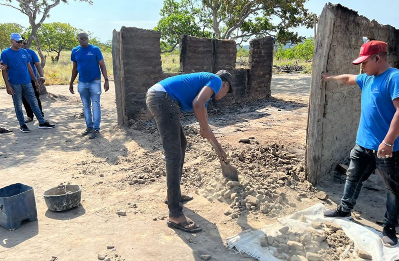 Scenes from MoM at the commencement of the reconstruction in Region Nine on Sunday