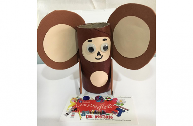 Simple toy made with toilet paper roll. Photo by Christine Forrester
