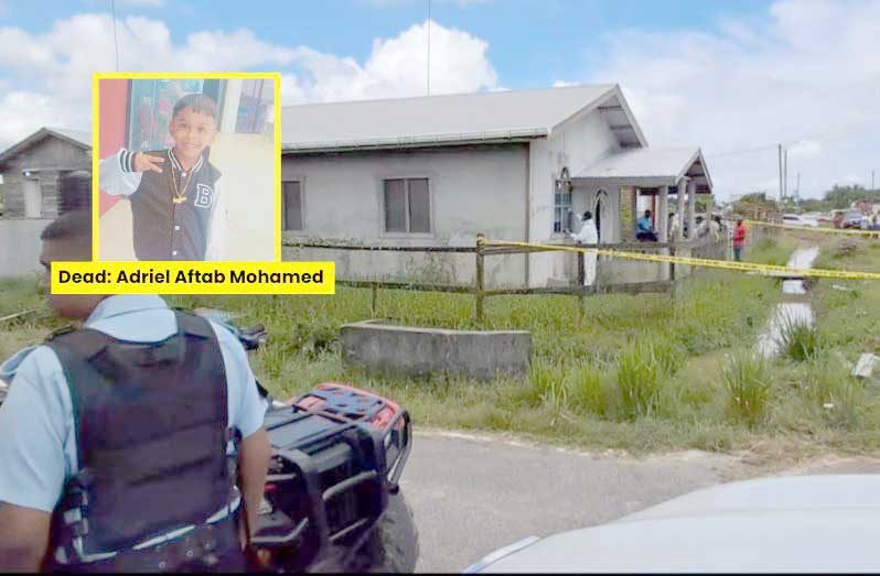 Seven-year-old Adriel Aftab Mohamed who was brutally killed during an attack at his family's home in Phase Three, Zeelugt New Housing Scheme, East Bank Essequibo, early Friday morning