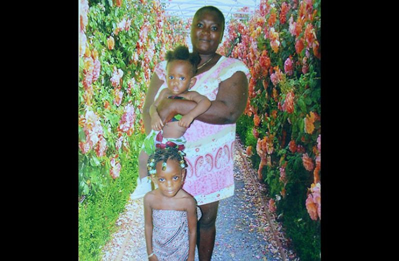 Shemain Frank with two of her three children