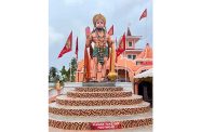 The towering murti at Sparta mandir