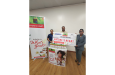 Representatives of Archery Guyana and Nestlé CARCAM brands Orchard and Nature’s Heart stand for a photo opportunity