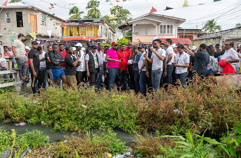 The deplorable drains and alleyways within Kitty (Delano Williams Photos)