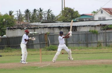 Nigel Deodat playing the game he loves most
