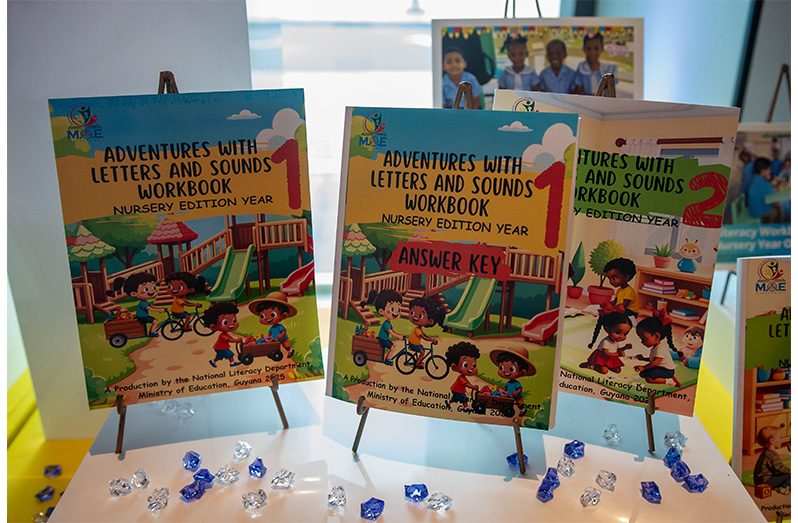 Literacy Resources for early learners compliments of the Ministry of Education (Delano Williams photo)