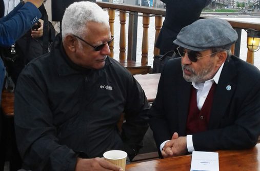 Agri Minister Noel Holder in conversation with  Director-General of the FAO, Dr Jose Graziano da Silva