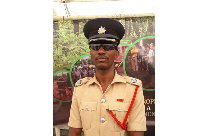 Berbice Divisional Fire Officer, Dwayne Scotland