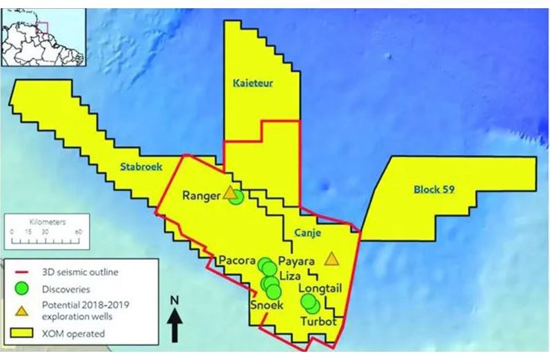 Oil blocks offshore Guyana
