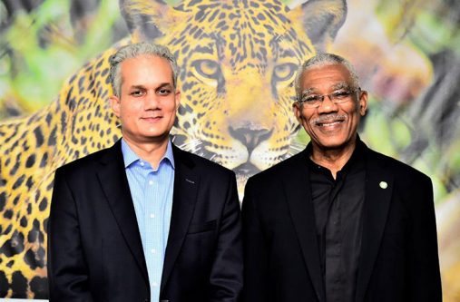 President David Granger and
the newly appointed Advisor
on Petroleum, Dr. Jan Mangal
(MOTP photo)