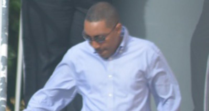 Oliver Lewis at court December 1, 2015 (Photo by BVI Platinum News)