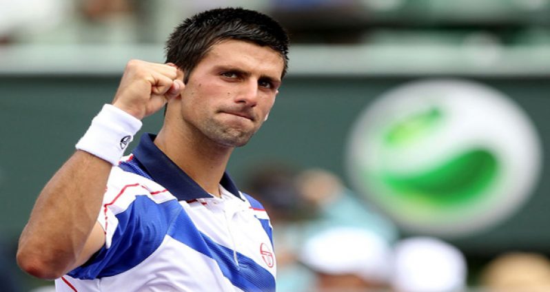 Novak Djokovic of Serbia