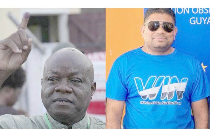 APNU Chairman Aubrey Norton and Opposition Leader and WIN party leader, U.S.-indicted Azruddin Mohamed