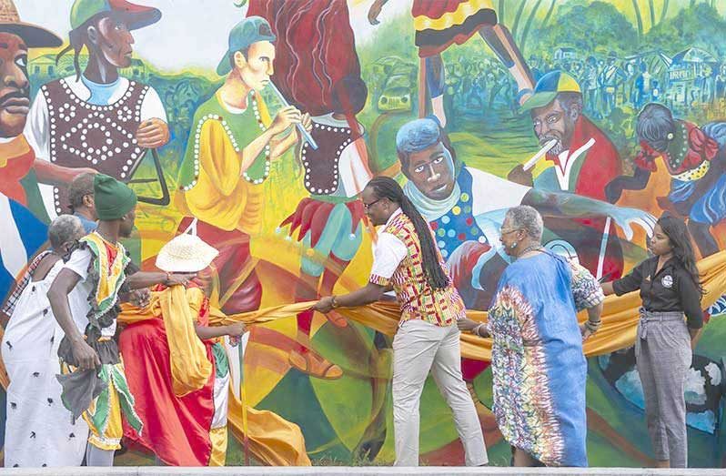Minister within the Ministry of Culture, Youth and Sport, Steven Jacobs recently cut the ceremonial ribbon to officially open the inaugural Masquerade Day celebration at the Guyana National Museum. The event reinforced the government’s emphasis on developing the orange economy (Ministry of Culture, Youth and Sport photo)