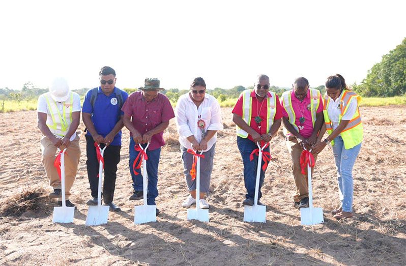 The new $198M Orealla Secondary School is expected to be completed in six months. A simple sod-turning exercise was held on Saturday