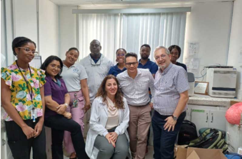 Dr. Karina Omari (sitting) along with Representative from One Lambda and local training participants