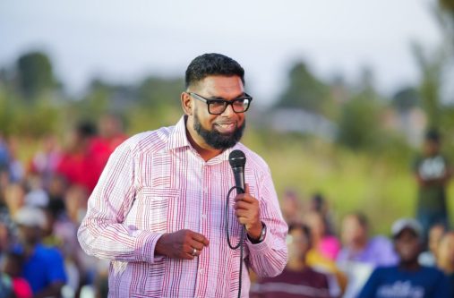 President Dr Irfaan Ali at a previous outreach