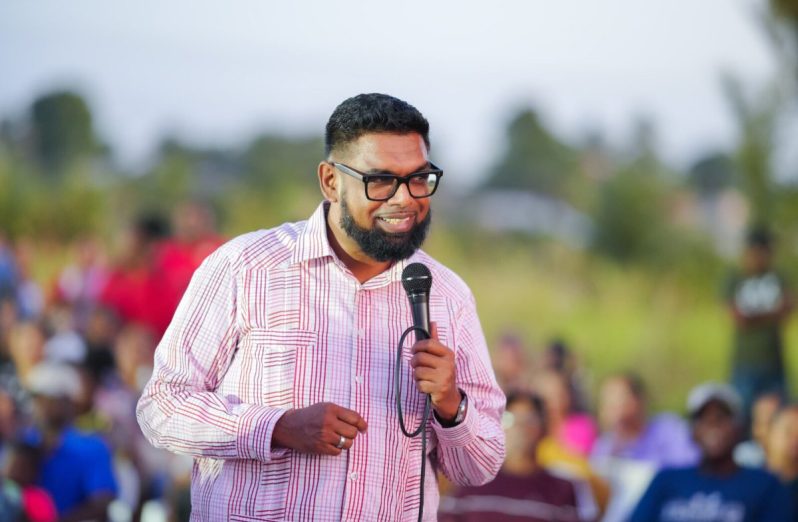 President Dr Irfaan Ali at a previous outreach